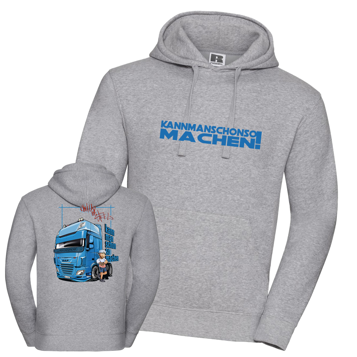 Männer Hoodie KANNMANSCHONSOMACHEN – Bild 3